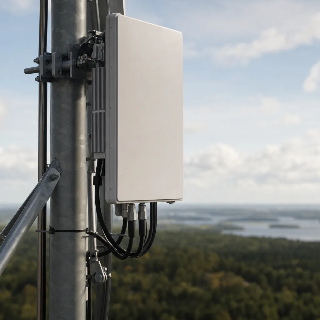 5G-antennpanel på mobilmast